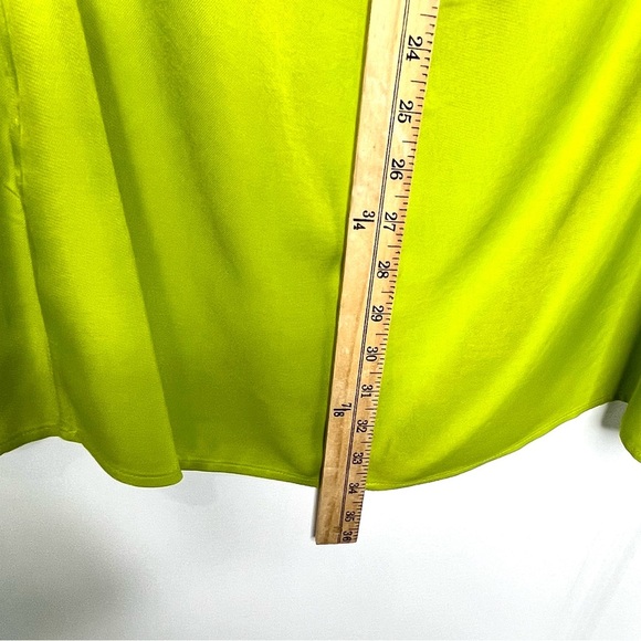 NWT Zara Lime Green Button-Down Shirt Dress - Women’s Size Large - Picture 9 of 9